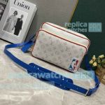 Copy L--V  NBA White Monogram Messenger Men's Bag